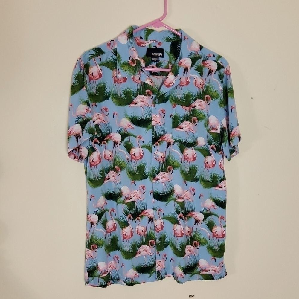 Amplify Men's Flamingo Shirt Size L